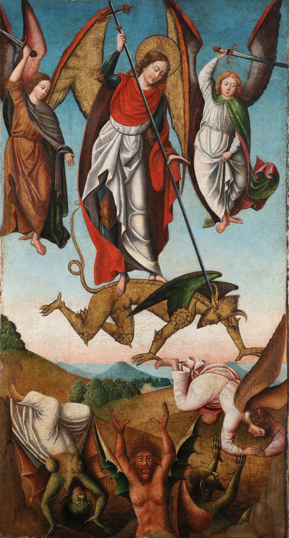Des Diables Et Des Saints Histoire Vraie Saint Michel terrassant le diable - XVIe siècle - N.87957