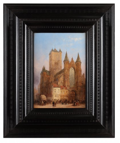 Church of St-Nicholas in Ghent- Lewis John Wood (1813-1901) - 