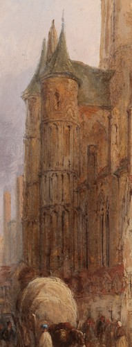 Church of St-Nicholas in Ghent- Lewis John Wood (1813-1901) - 