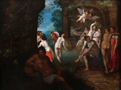 Diana and her companions bathing -  Adriaen van Stalbemt, 1580-1662