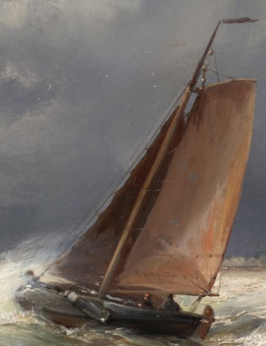  - Navires près du rivage & Navires en eau libre - Hermanus Koekkoek (1815-1882)