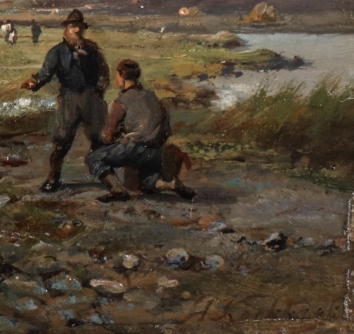 Antiquités - Navires près du rivage & Navires en eau libre - Hermanus Koekkoek (1815-1882)