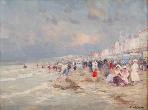 Plage de Blankenberghe - Joseph François (1851-1940)