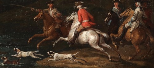 18th century - The Deer Hunt - Jan Peeter Verdussen (c.1700 - 1763) 