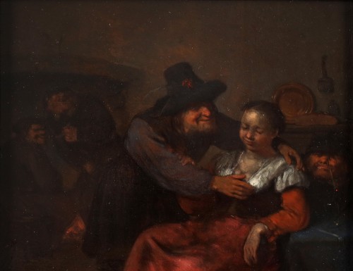 A Brothel scene - Egbert van Heemskerck II (1700 - 1744)