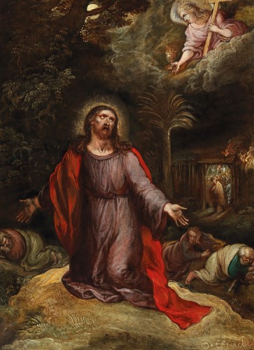 Christ on the Mount of Olives - Frans Francken II (1581-1642)  - Paintings & Drawings Style 