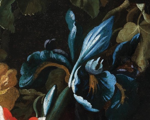 Une guirlande de fleurs - Jan Peeter Brueghel (1628 - 1664) - 