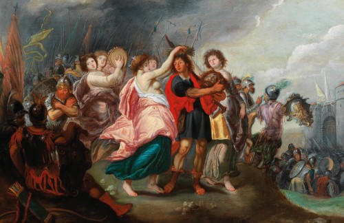 The Triumph of David - attributed to Simon de Vos (1603 - 1676) 