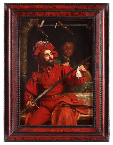 The swordsmith tending to his blade- Piet Van der Ouderaa (1841-1915) - 