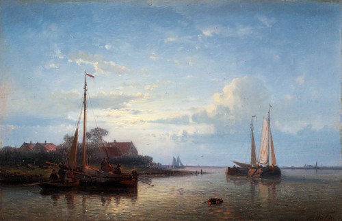 Marine view - Abraham Hulk Sr. (1813 - 1897) - Paintings & Drawings Style 
