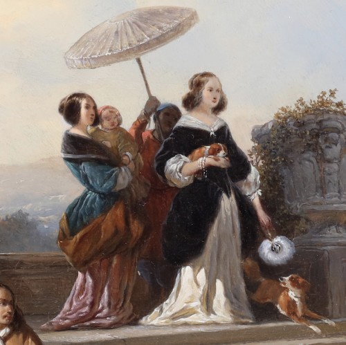 Antiquités - The return from the hunt - Jozef Moerenhout (1801 - 1875)