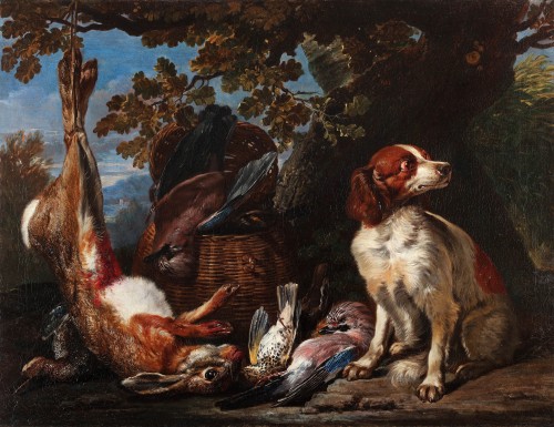 Hunting Trophies - David de Coninck (ca. 1644, – after 1701) - Paintings & Drawings Style 
