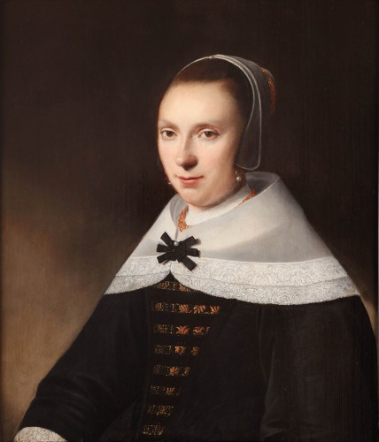 Portrait d'une jeune femme hollandaise - Anthonie Palamedesz. (1601-1673) - Jan Muller