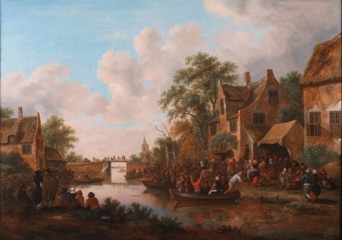 The Village Feast - Klaes Molenaer (1628-1678) - Paintings & Drawings Style 
