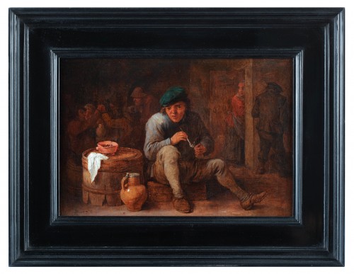 Paintings & Drawings  - The Smoking Peasant - David Teniers II (Antwerp 1610- Brussels 1690)