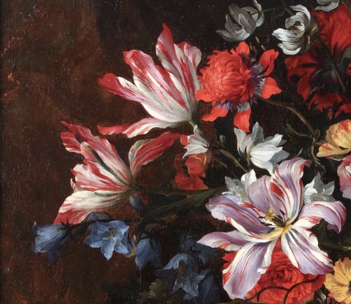 Fleurs dans un vase en pierre - Jean-Baptiste Monnoyer (1636-1699) - 