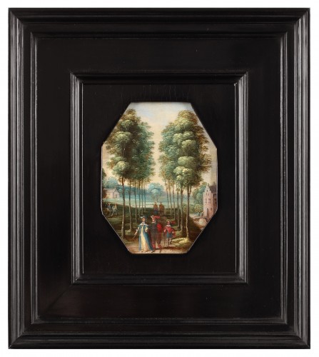 Une promenade agréable - Isaak van Oosten (1613-1661) - Tableaux et dessins Style 