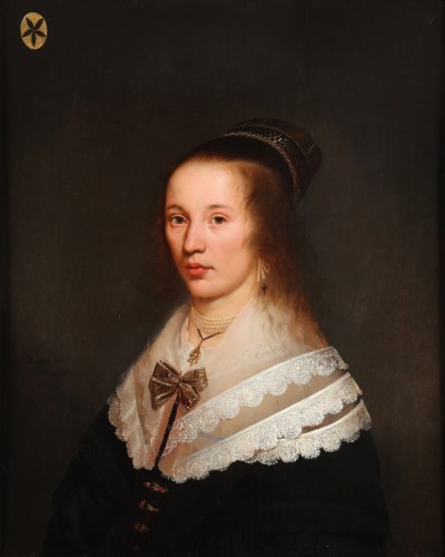 Portrait de Madame Berck de Dordrecht - Jacob Gerritsz Cuyp (1594- 1651/52) - Tableaux et dessins Style 