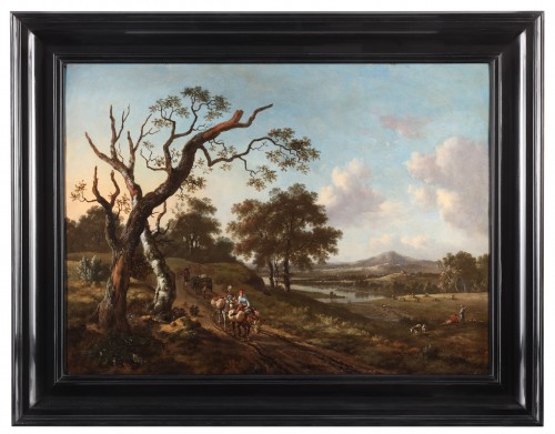 An animated summer landscape - Jan Wijnants and Johannes Lingelbach - Paintings & Drawings Style 