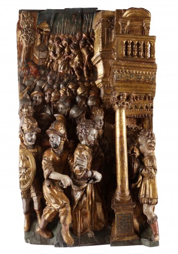 L'Arrestation du Christ - Ecole hispano-flamande du XVIe siècle - Sculpture Style 
