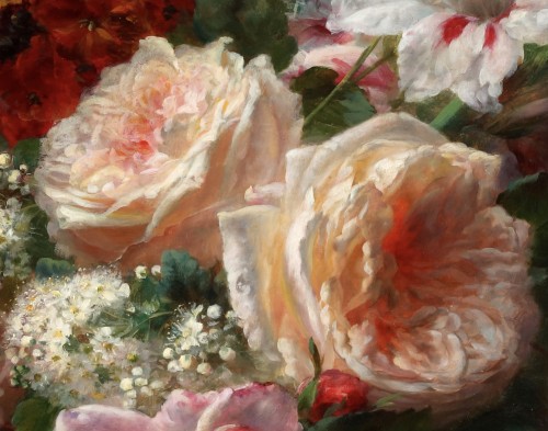 Une nature morte avec un bouquet de fleurs et un bourdon - Jean-Baptiste Robie - Jan Muller