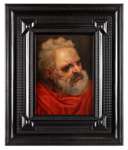 Paintings & Drawings  - Study of a bearded man  - Frans Floris (1519-1570)