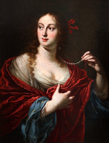 A portrait of Vittoria Della Rovere - Justus Sustermans (1597-1681) - Paintings & Drawings Style 