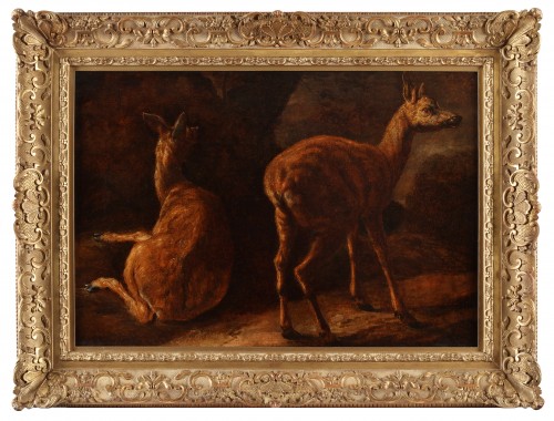 Two deer calfs - Flemish school, 17th century - Paintings & Drawings Style 