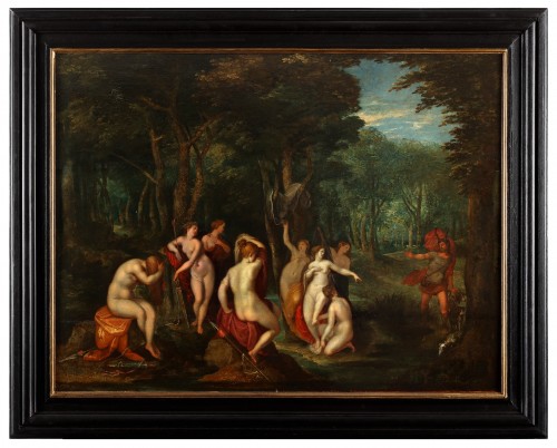 Diana and Actaeon - Gillis Coignet II and Studio (c. 1610) - Paintings & Drawings Style 