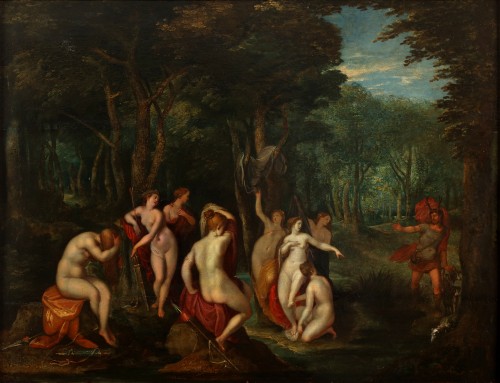 Paintings & Drawings  - Diana and Actaeon - Gillis Coignet II and Studio (c. 1610)