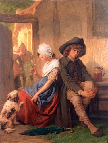 Jeune couple - Auguste de Wilde (1819-1886)