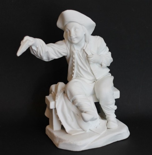 Paire de statuettes en biscuit de porcelaine tendre de Sèvres, vers 1780-1785 - JM Béalu & Fils