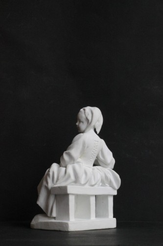  - Paire de statuettes en biscuit de porcelaine tendre de Sèvres, vers 1780-1785