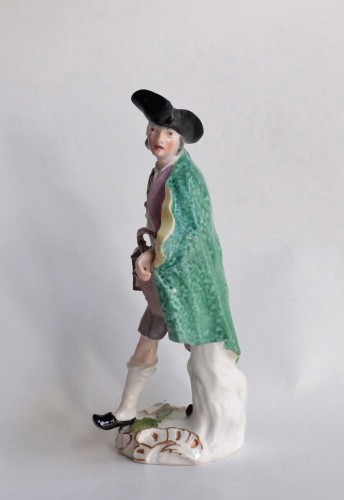 18th century - The bottle seller, Cries of Paris in Meissen porcelain circa 1754