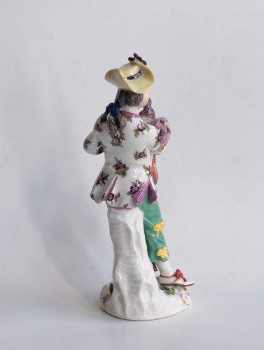 18th century - The young man with a hen, Meissen porcelain around 1750
