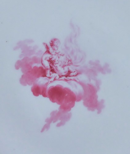  - Déjeuner en porcelaine tendre de Vincennes - Sèvres à décor d'amours, marqué 1757.