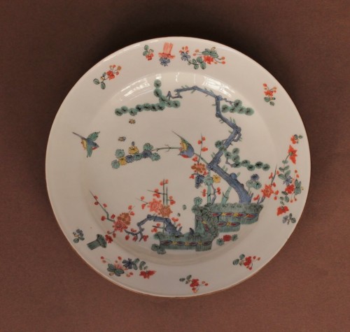 18th century - Meissen porcelain plate with Kakiemon decoration, circa 1735-1755