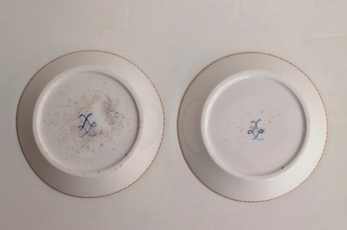 Deux tasses "mignonette" en porcelaine tendre de Vincennes vers 1752-1754 - 
