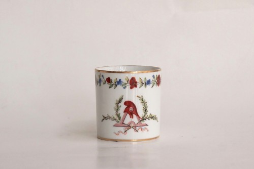  - Sèvres soft-paste porcelain cup with revolutionary decor, 1793