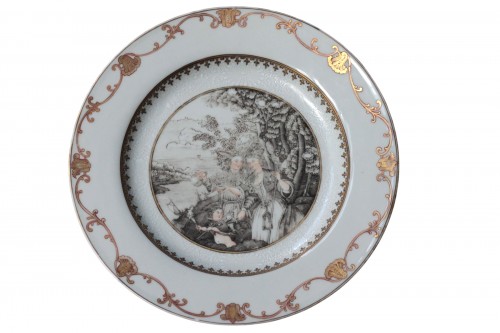 Assiette du pèlerinage à l'île de Cythère