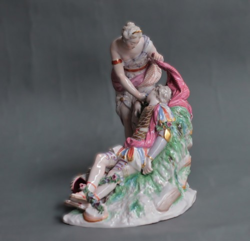 Porcelain & Faience  - Renaud and Armide group in Niderviller earthenware, circa 1775