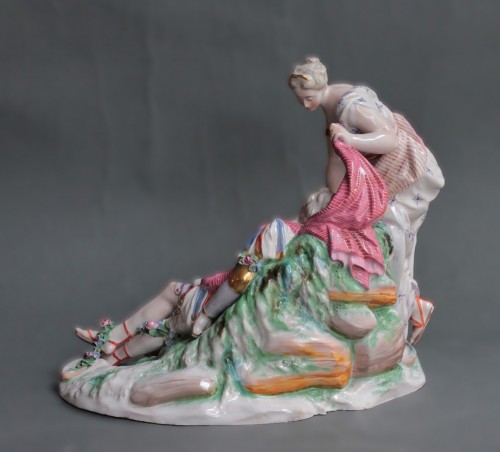 Renaud and Armide group in Niderviller earthenware, circa 1775 - 