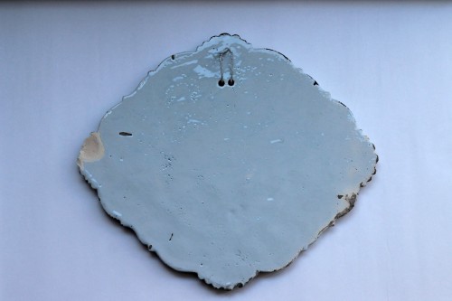 Porcelain & Faience  - Oval plate in Delft earthenware with decoration the Last Supper,18th century