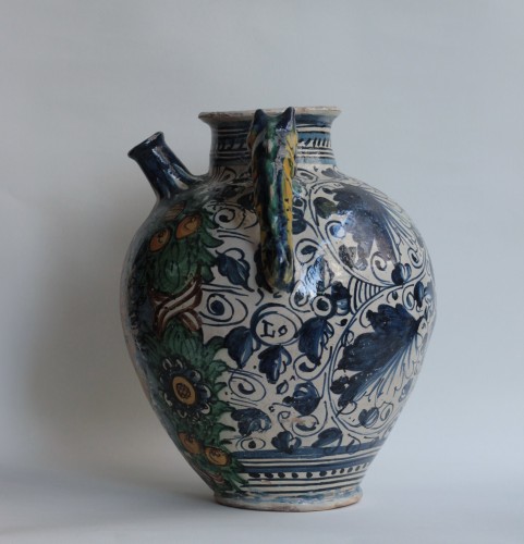 17th century - Large Jar in Montelupo majolica, 17th century