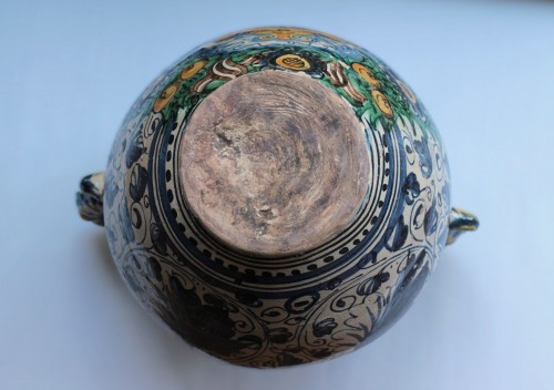 Louis XIII - Large Jar in Montelupo majolica, 17th century