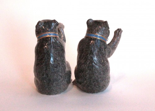 Deux ours en porcelaine de Meissen, modèle de Kaendler vers 1745 - JM Béalu & Fils