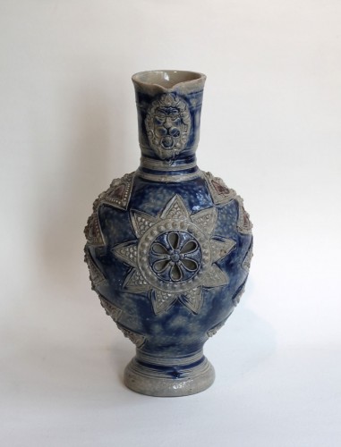 Porcelain & Faience  - Ovoid stoneware jug from the Westerwald region, circa 1650-75, 17th century