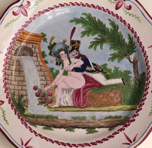 Porcelain & Faience  - Plat des Islettes - le Bois d'épense, période de Dupré vers 1815-1820