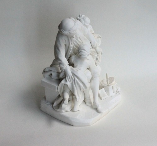 18th century - A soft-paste porcelain figurine from Sèvres depicting a schoolteacher, circa 1762
