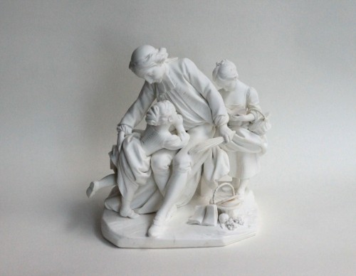 A soft-paste porcelain figurine from Sèvres depicting a schoolteacher, circa 1762 - Louis XV